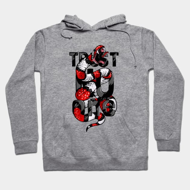 Trust No One Hoodie by Mako Design 